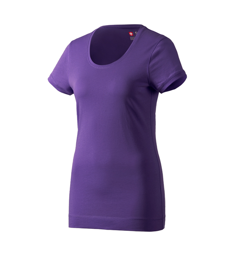 Tričká, pulóvre a košele: Dlhé tričko e.s. cotton, dámske + fialová 1