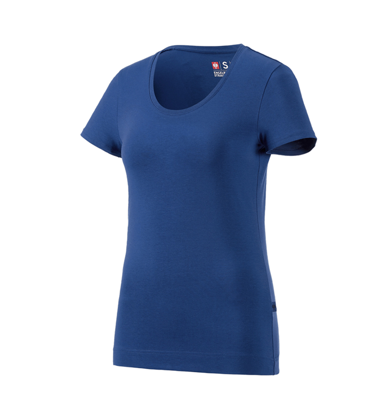 Tričká, pulóvre a košele: Tričko e.s. cotton stretch, dámske + alkalická modrá 3