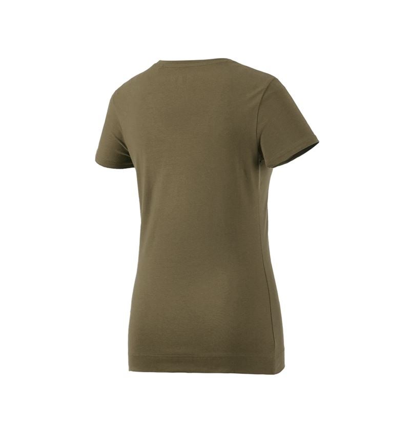 Tričká, pulóvre a košele: Tričko e.s. cotton stretch, dámske + bahenná zelená 4