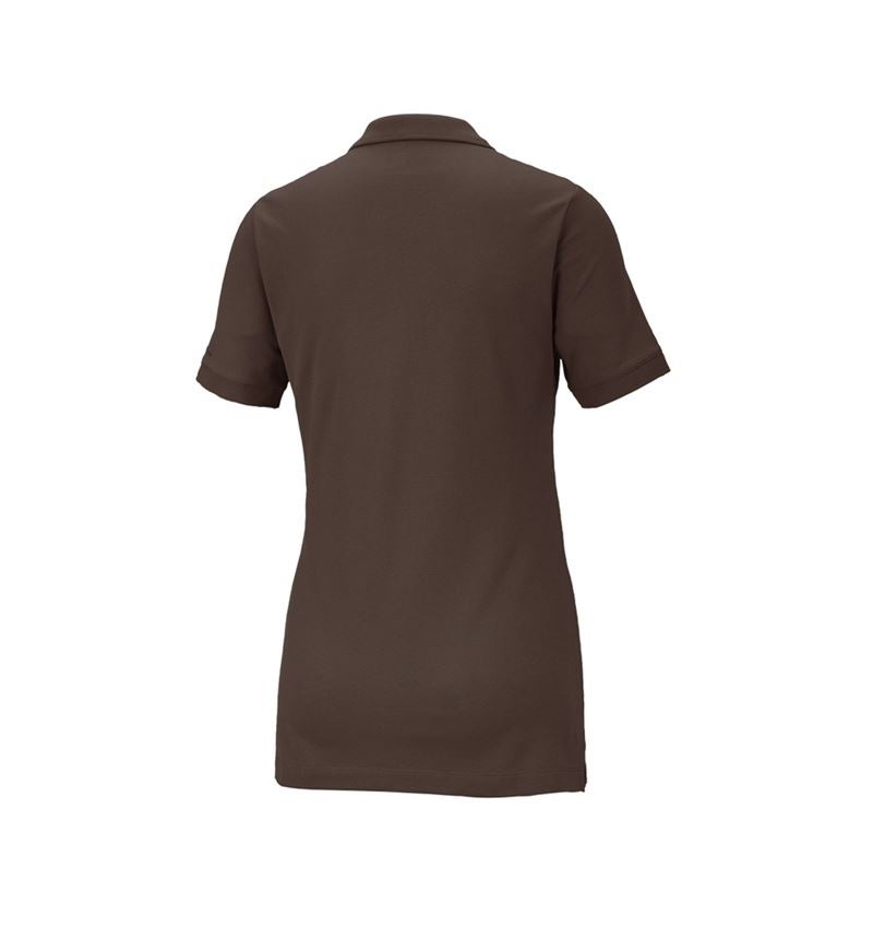 Tričká, pulóvre a košele: Piqué tričko e.s. cotton stretch, dámske + gaštanová 3