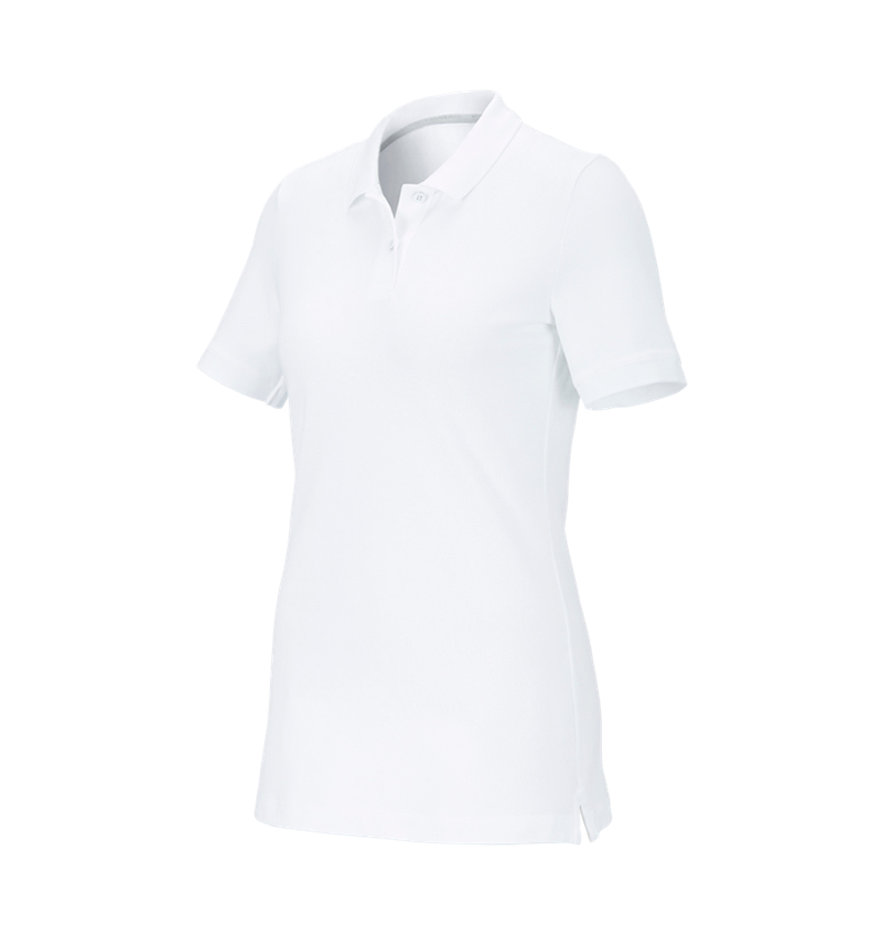 Tričká, pulóvre a košele: Piqué tričko e.s. cotton stretch, dámske + biela 2