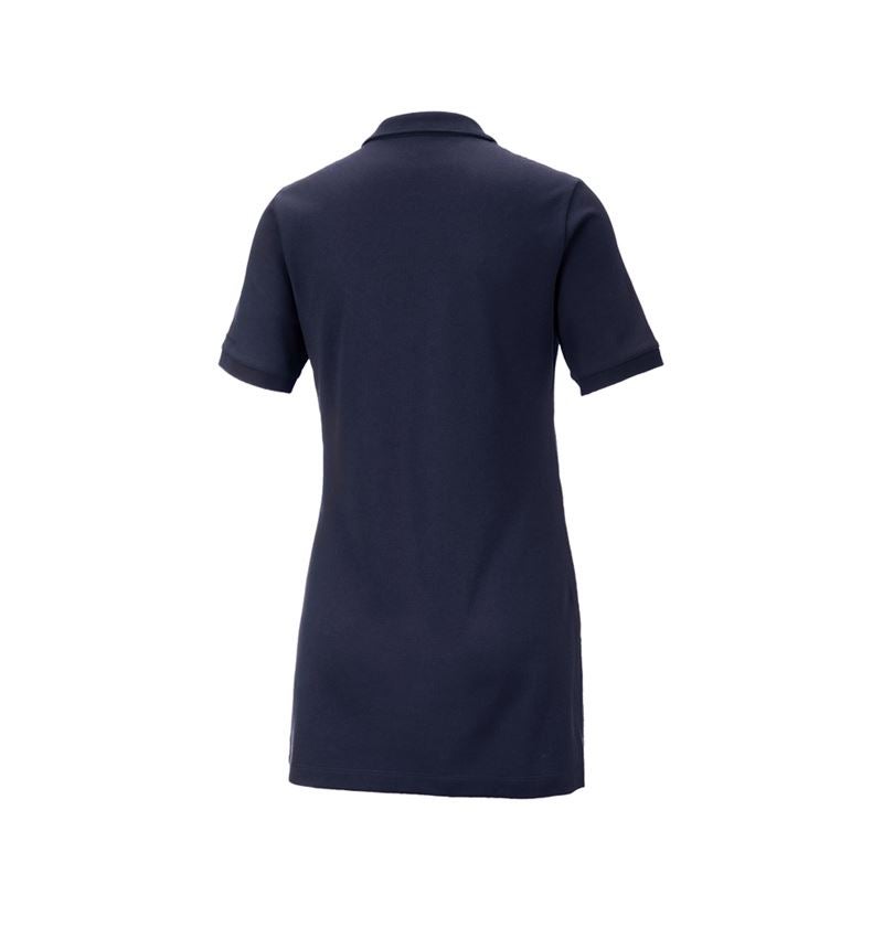 Tričká, pulóvre a košele: Piqué tričko e.s. cotton stretch,dámske, long fit + tmavomodrá 3