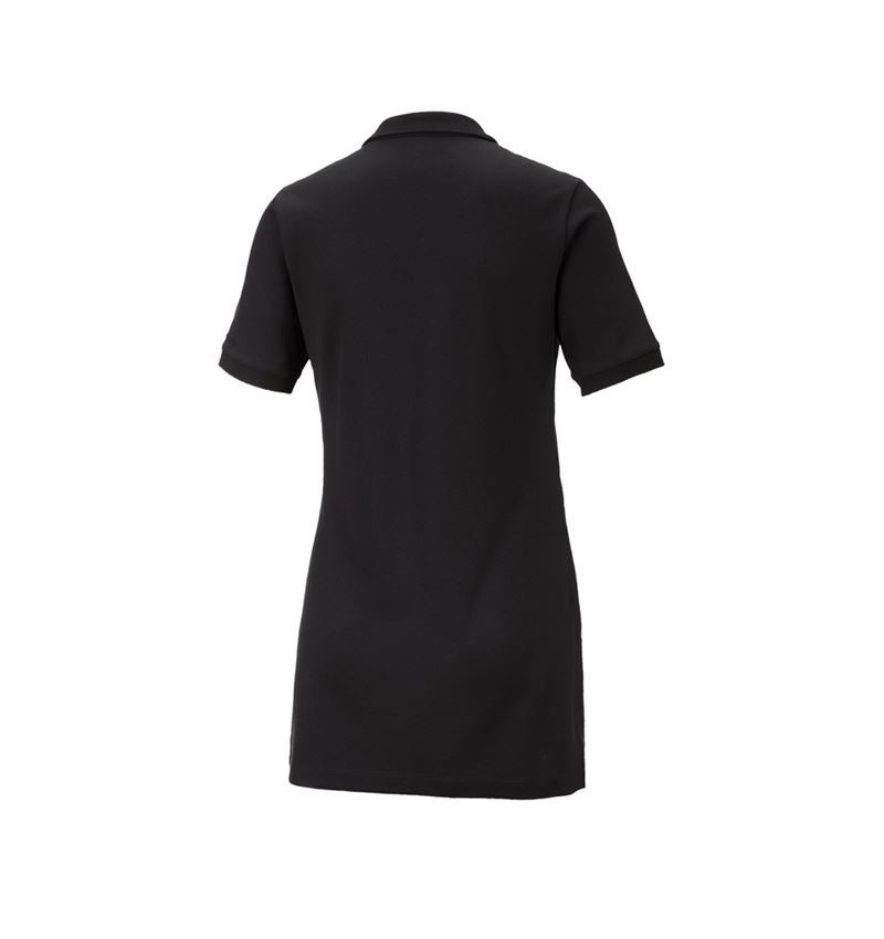 Tričká, pulóvre a košele: Piqué tričko e.s. cotton stretch,dámske, long fit + čierna 3