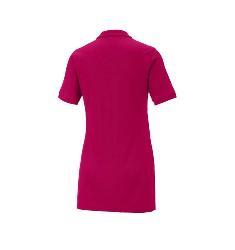 Tričká, pulóvre a košele: Piqué tričko e.s. cotton stretch,dámske, long fit + bobuľová 3