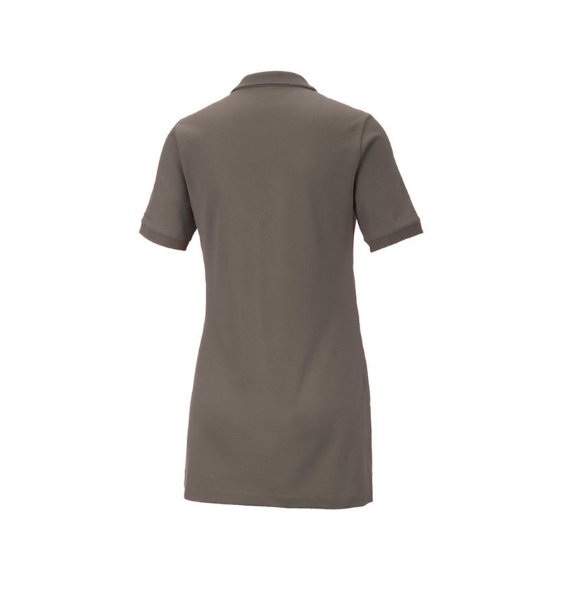 Tričká, pulóvre a košele: Piqué tričko e.s. cotton stretch,dámske, long fit + kamenná 3