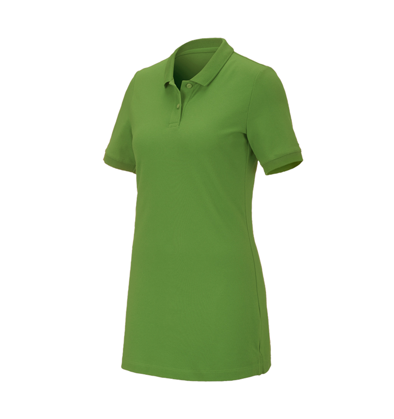 Tričká, pulóvre a košele: Piqué tričko e.s. cotton stretch,dámske, long fit + morská zelená 2