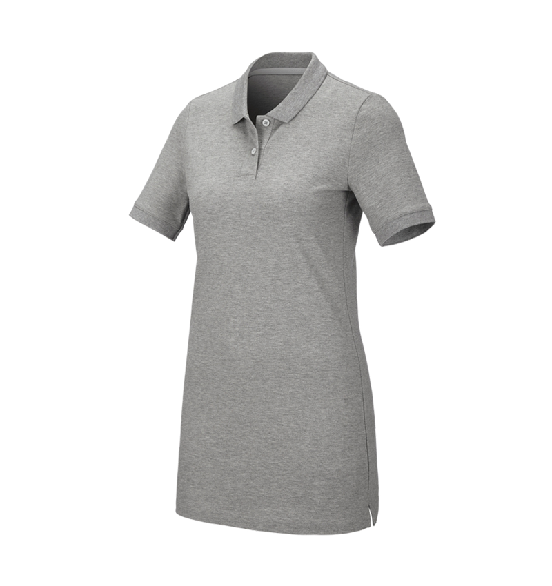 Témy: Piqué tričko e.s. cotton stretch,dámske, long fit + sivá melírovaná 2