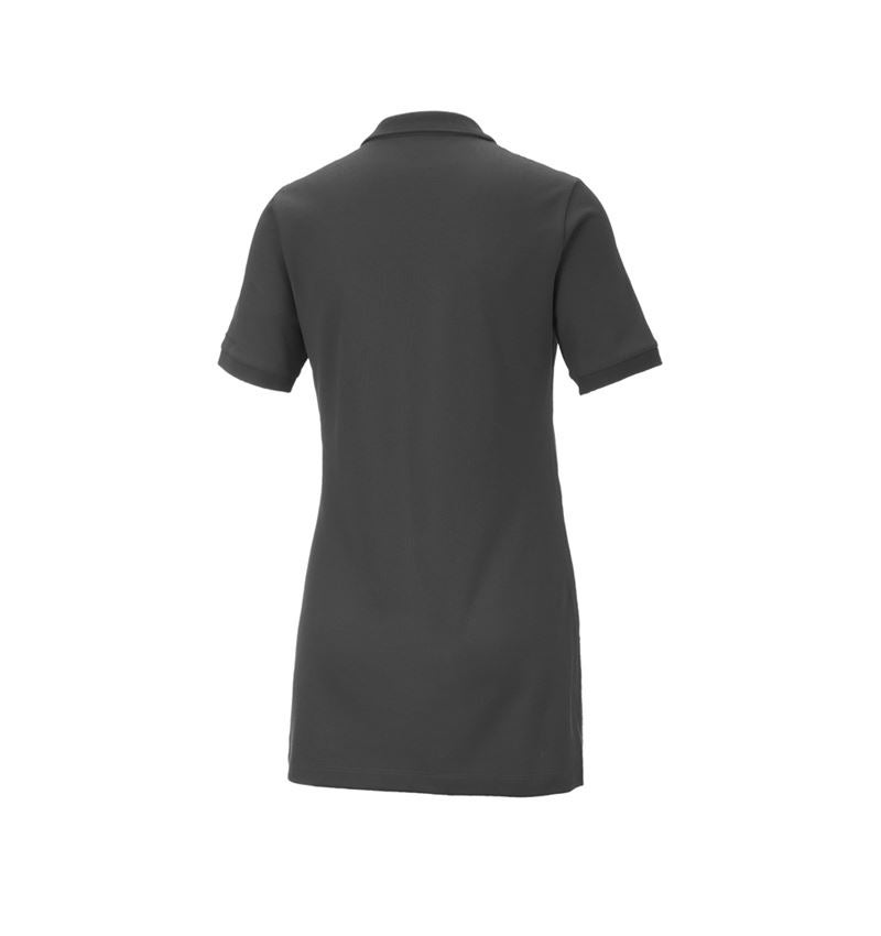 Témy: Piqué tričko e.s. cotton stretch,dámske, long fit + antracitová 3