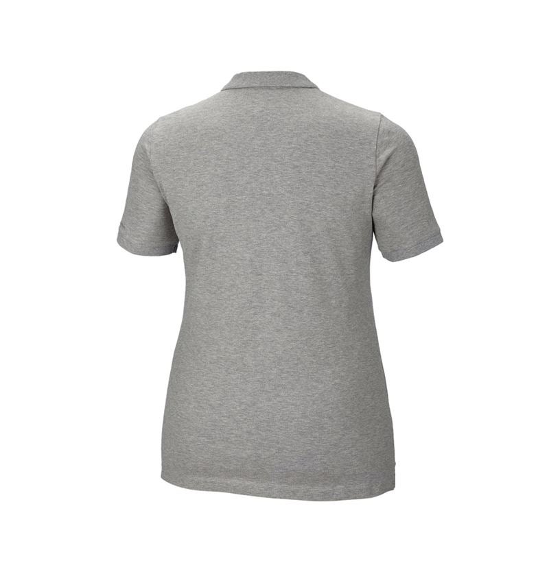 Témy: Piqué tričko e.s. cotton stretch, dámske, plus fit + sivá melírovaná 3