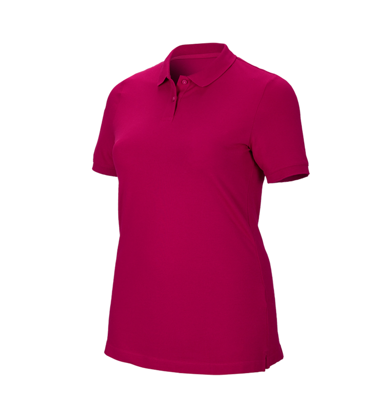 Tričká, pulóvre a košele: Piqué tričko e.s. cotton stretch, dámske, plus fit + bobuľová 2