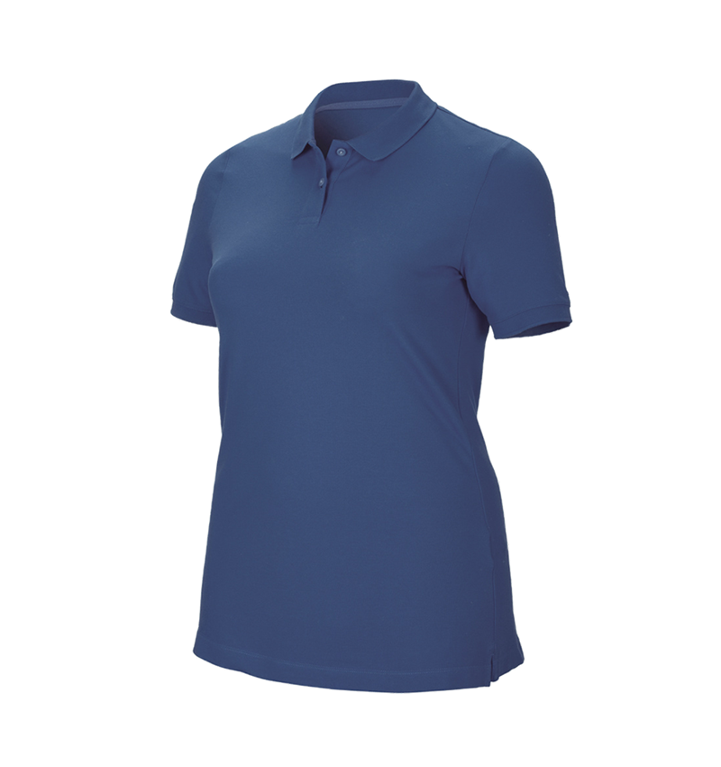 Tričká, pulóvre a košele: Piqué tričko e.s. cotton stretch, dámske, plus fit + kobaltová 2