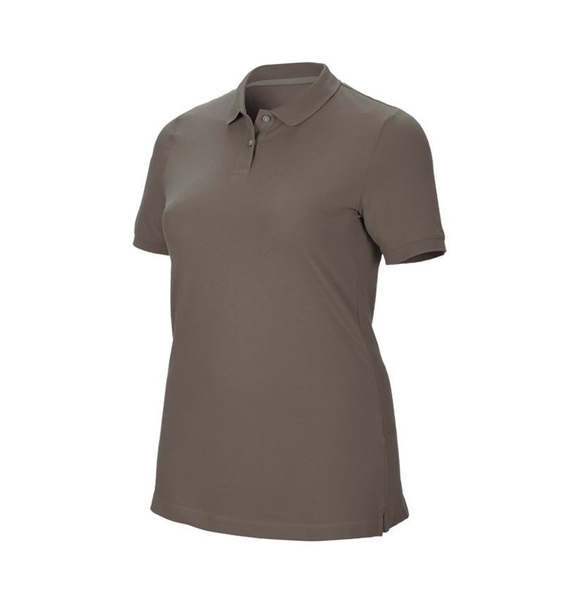 Tričká, pulóvre a košele: Piqué tričko e.s. cotton stretch, dámske, plus fit + kamenná 2