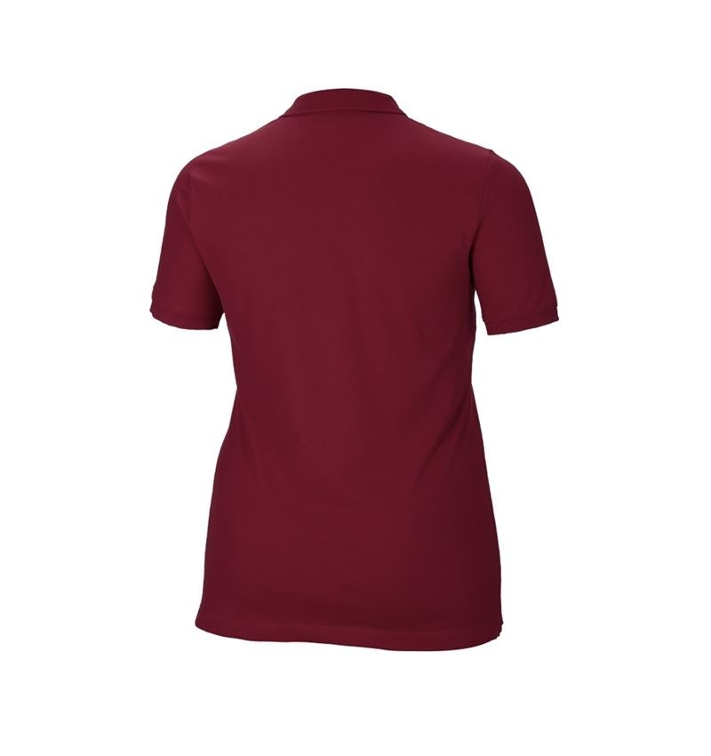 Tričká, pulóvre a košele: Piqué tričko e.s. cotton stretch, dámske, plus fit + bordová 3