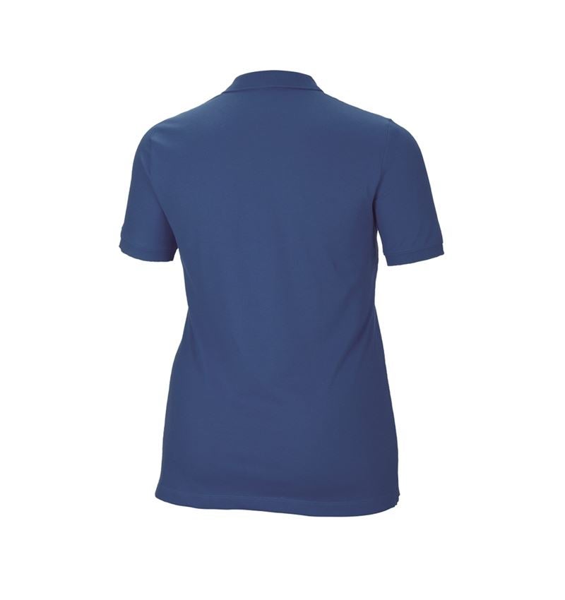 Tričká, pulóvre a košele: Piqué tričko e.s. cotton stretch, dámske, plus fit + kobaltová 3