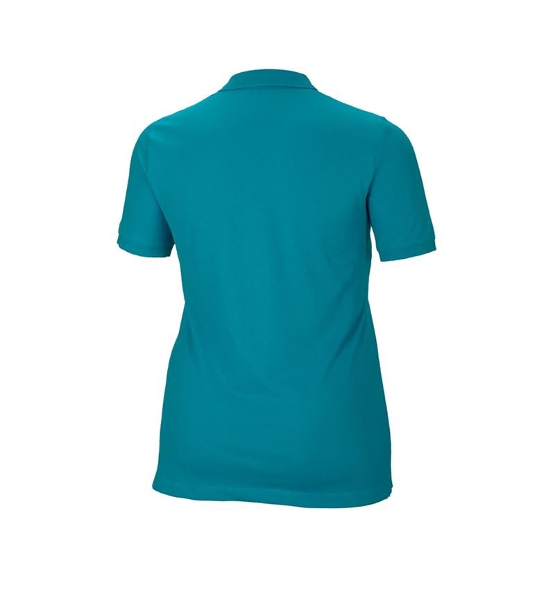 Tričká, pulóvre a košele: Piqué tričko e.s. cotton stretch, dámske, plus fit + oceán 3