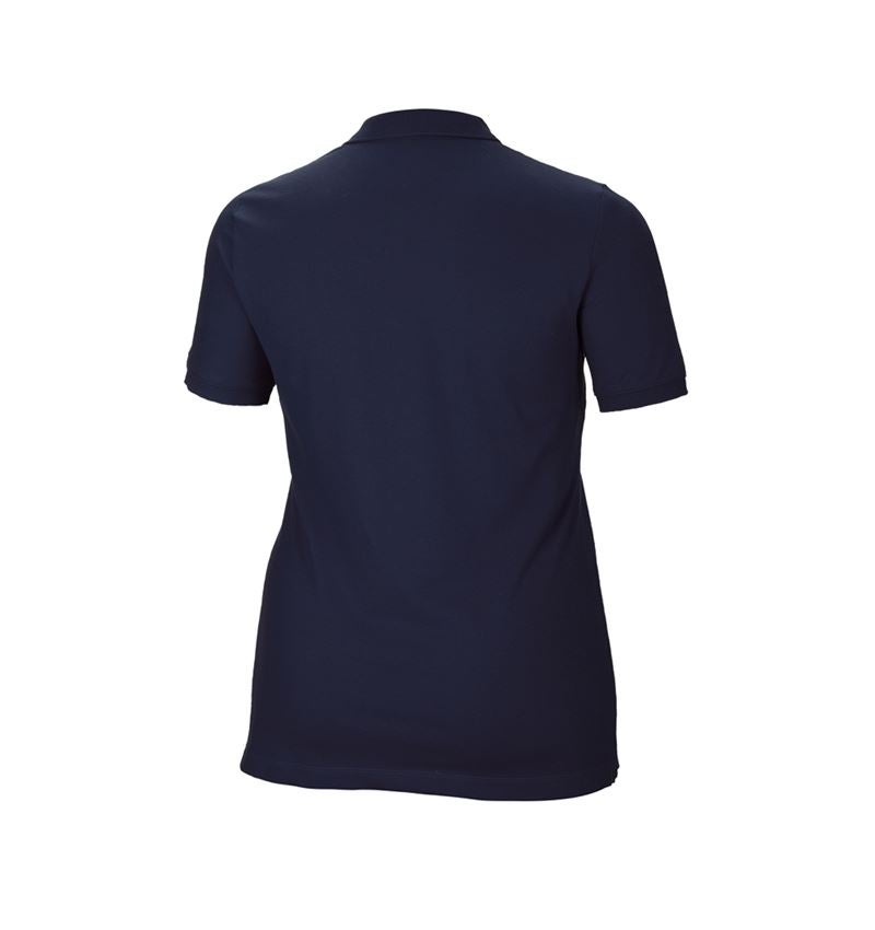 Tričká, pulóvre a košele: Piqué tričko e.s. cotton stretch, dámske, plus fit + tmavomodrá 3