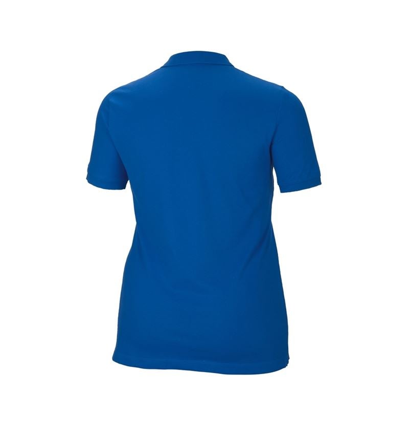 Tričká, pulóvre a košele: Piqué tričko e.s. cotton stretch, dámske, plus fit + enciánová modrá 3