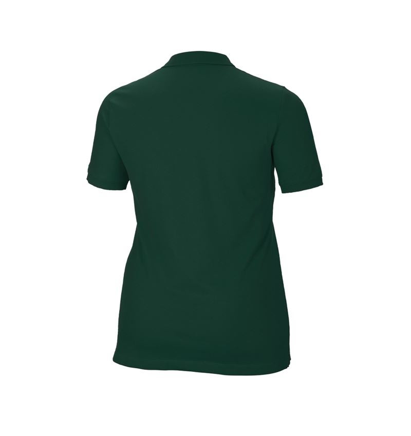 Lesníctvo / Poľnohospodárstvo: Piqué tričko e.s. cotton stretch, dámske, plus fit + zelená 3
