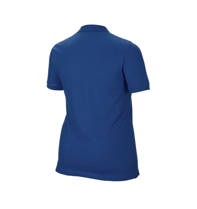 Tričká, pulóvre a košele: Piqué tričko e.s. cotton stretch, dámske, plus fit + alkalická modrá 3