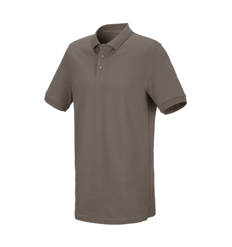 Tričká, pulóvre a košele: Piqué tričko e.s. cotton stretch, long fit + kamenná 2