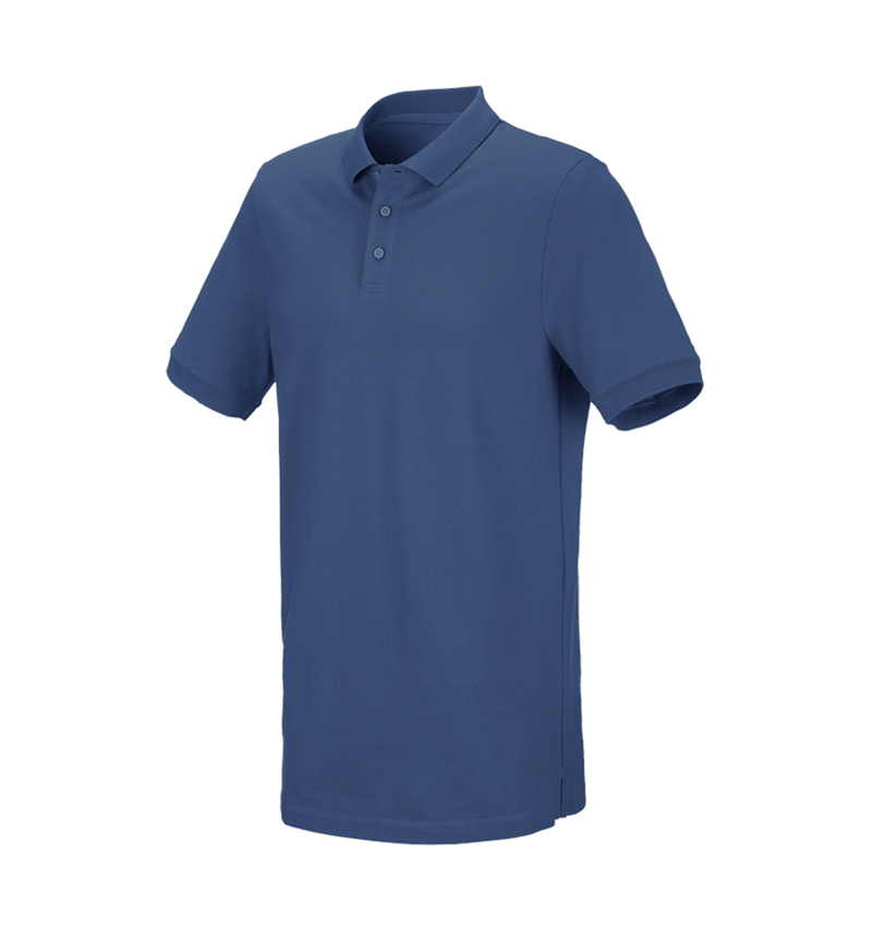 Tričká, pulóvre a košele: Piqué tričko e.s. cotton stretch, long fit + kobaltová 2