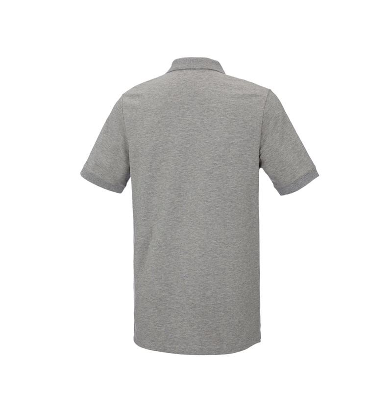 Tričká, pulóvre a košele: Piqué tričko e.s. cotton stretch, long fit + sivá melírovaná 3