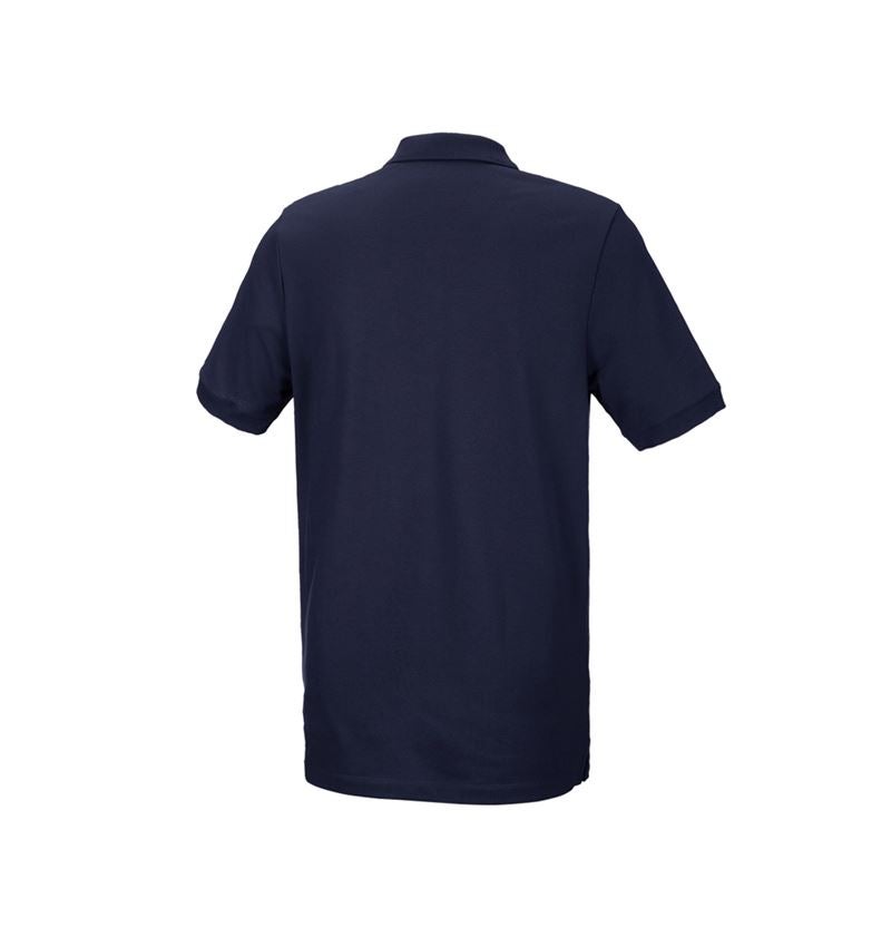 Tričká, pulóvre a košele: Piqué tričko e.s. cotton stretch, long fit + tmavomodrá 3