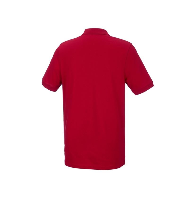 Tričká, pulóvre a košele: Piqué tričko e.s. cotton stretch, long fit + ohnivá červená 3