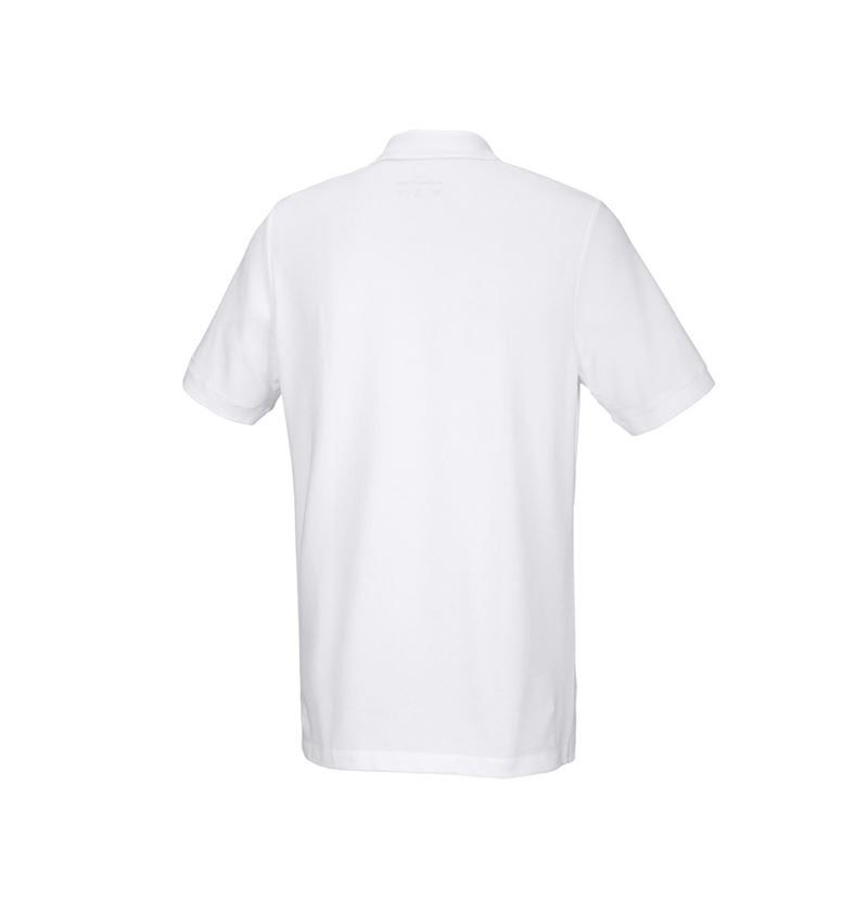 Tričká, pulóvre a košele: Piqué tričko e.s. cotton stretch, long fit + biela 3