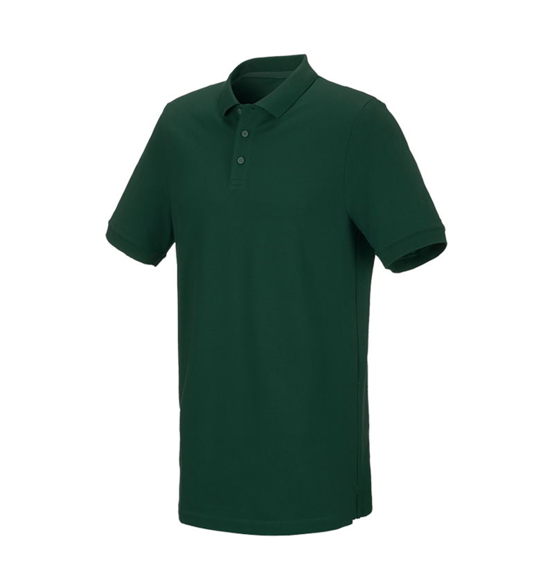 Témy: Piqué tričko e.s. cotton stretch, long fit + zelená 2