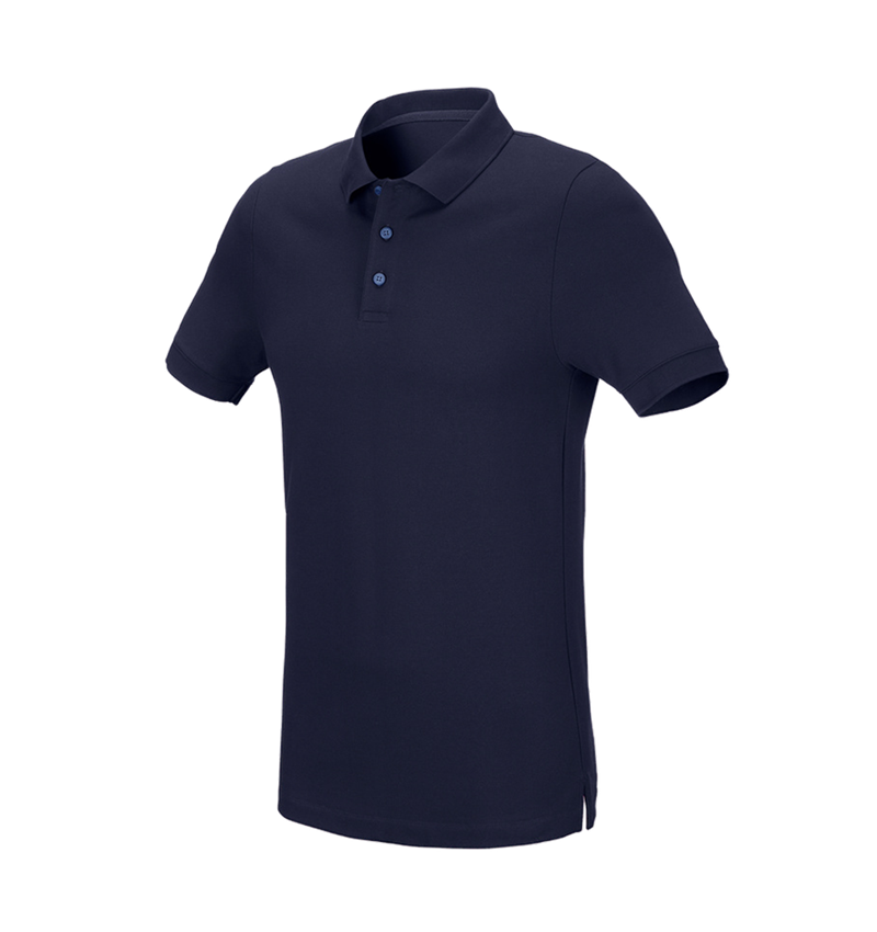 Tričká, pulóvre a košele: Piqué tričko e.s. cotton stretch, slim fit + tmavomodrá 2