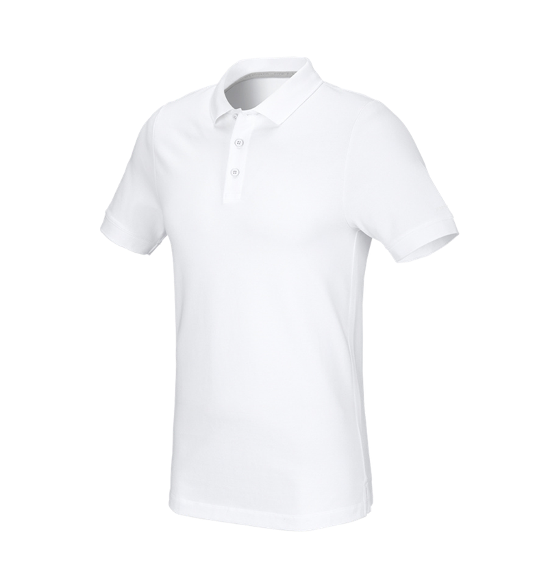 Témy: Piqué tričko e.s. cotton stretch, slim fit + biela 2