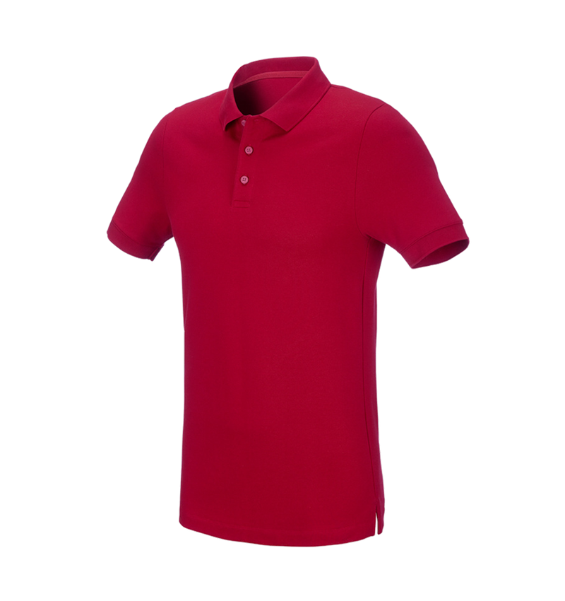 Témy: Piqué tričko e.s. cotton stretch, slim fit + ohnivá červená 2