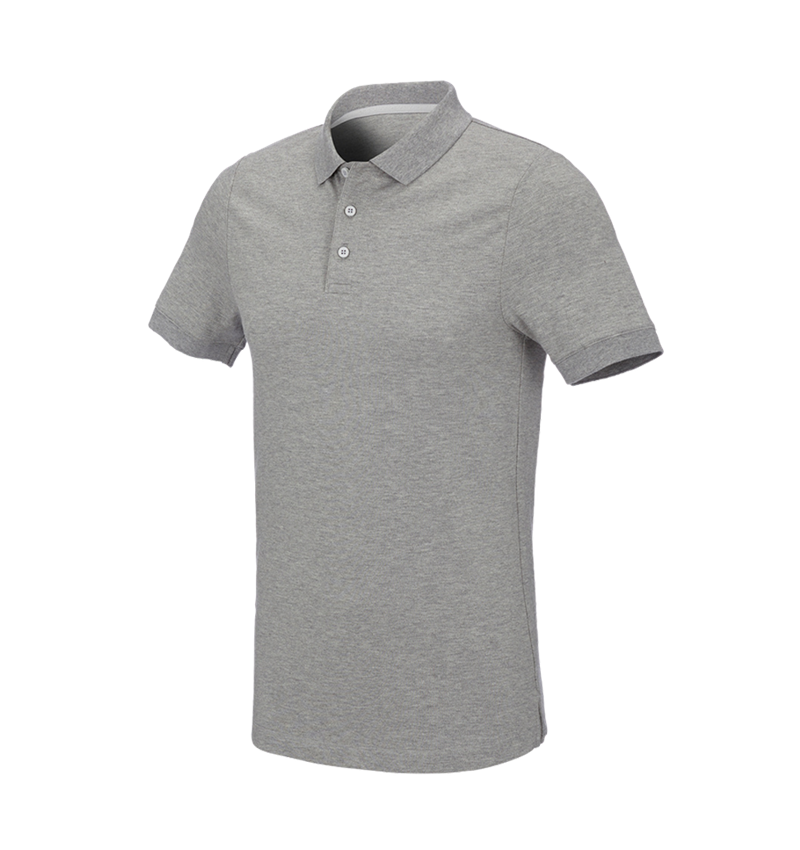 Tričká, pulóvre a košele: Piqué tričko e.s. cotton stretch, slim fit + sivá melírovaná 2