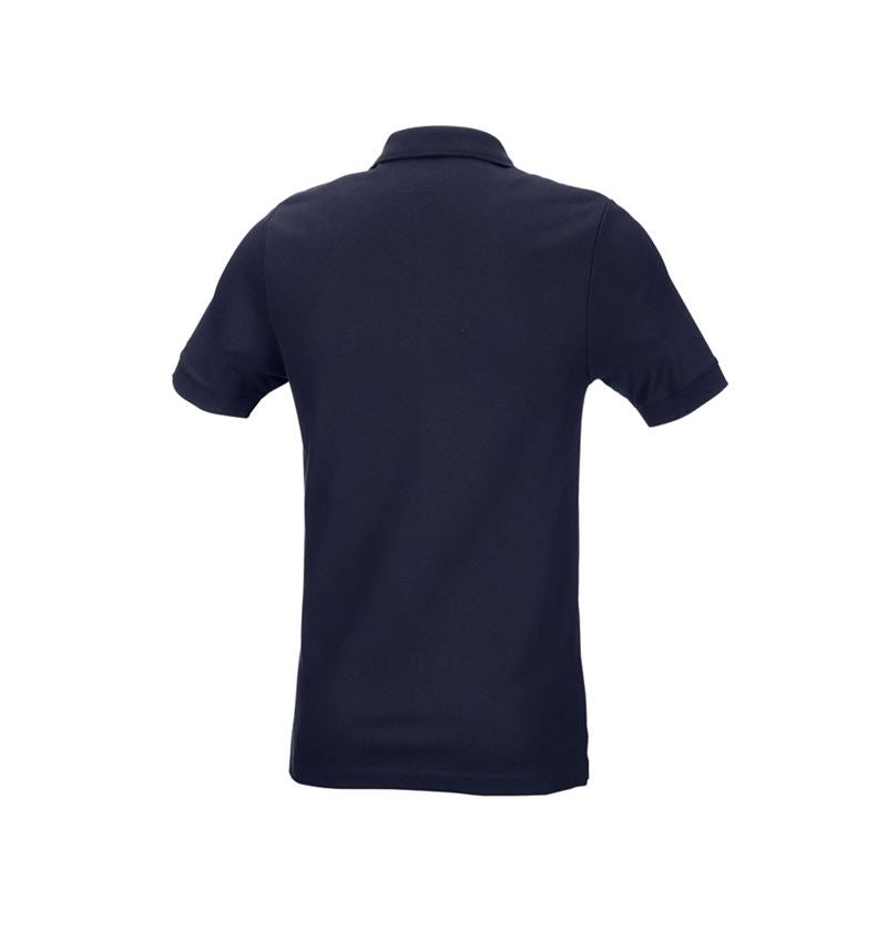 Témy: Piqué tričko e.s. cotton stretch, slim fit + tmavomodrá 3