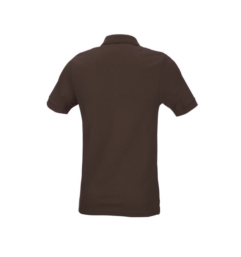 Tričká, pulóvre a košele: Piqué tričko e.s. cotton stretch, slim fit + gaštanová 3