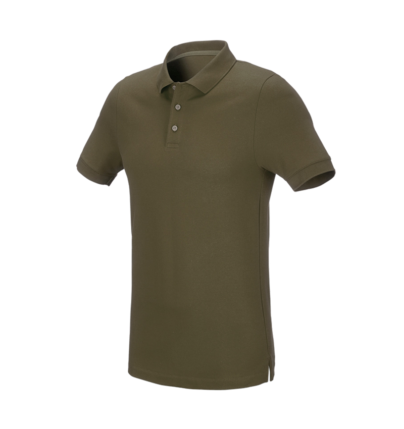 Tričká, pulóvre a košele: Piqué tričko e.s. cotton stretch, slim fit + bahenná zelená 2