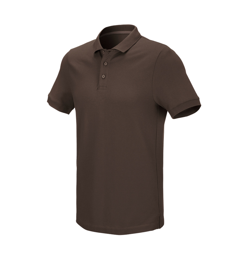 Tričká, pulóvre a košele: Piqué tričko e.s. cotton stretch + gaštanová 2