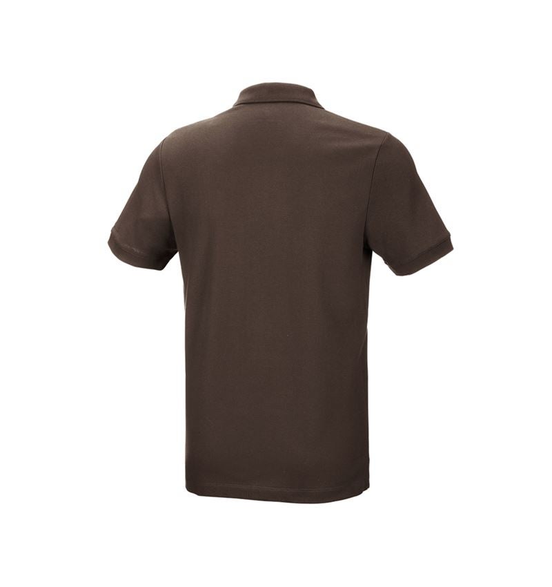 Tričká, pulóvre a košele: Piqué tričko e.s. cotton stretch + gaštanová 3