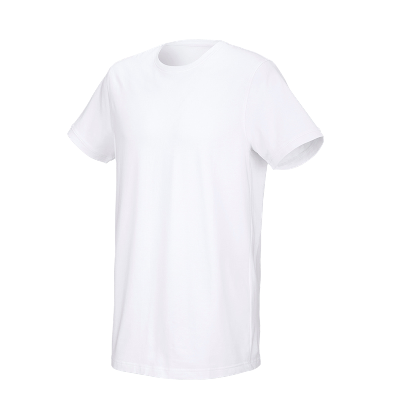 Tričká, pulóvre a košele: Tričko e.s. cotton stretch, long fit + biela 2