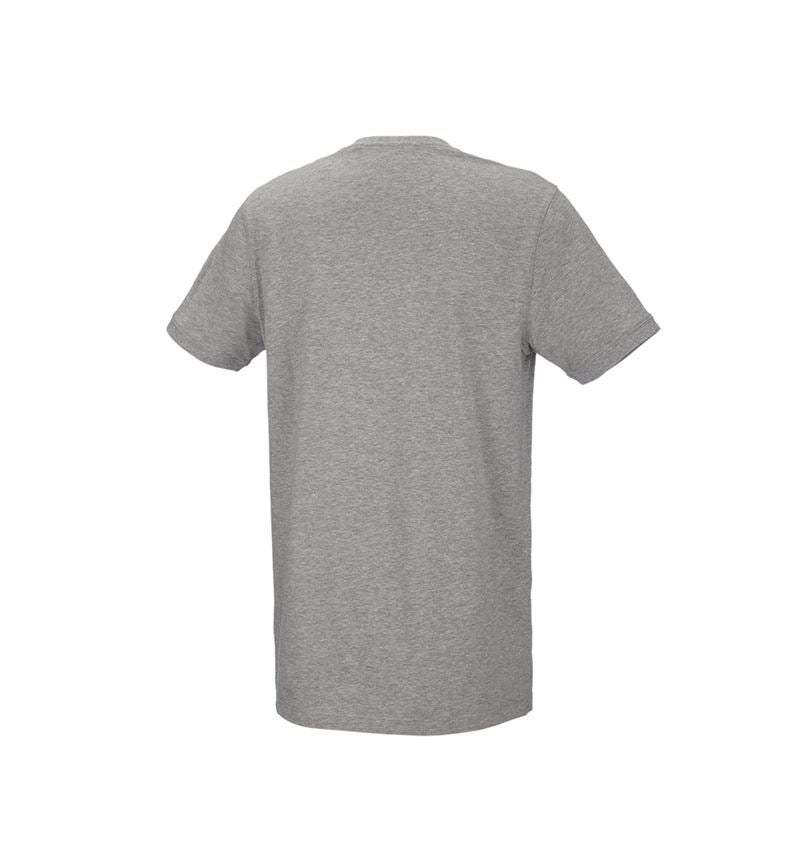 Tričká, pulóvre a košele: Tričko e.s. cotton stretch, long fit + sivá melírovaná 3
