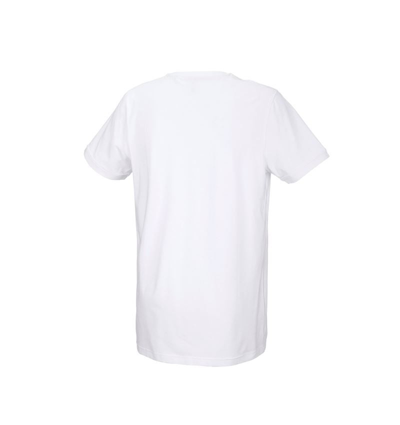 Tričká, pulóvre a košele: Tričko e.s. cotton stretch, long fit + biela 3