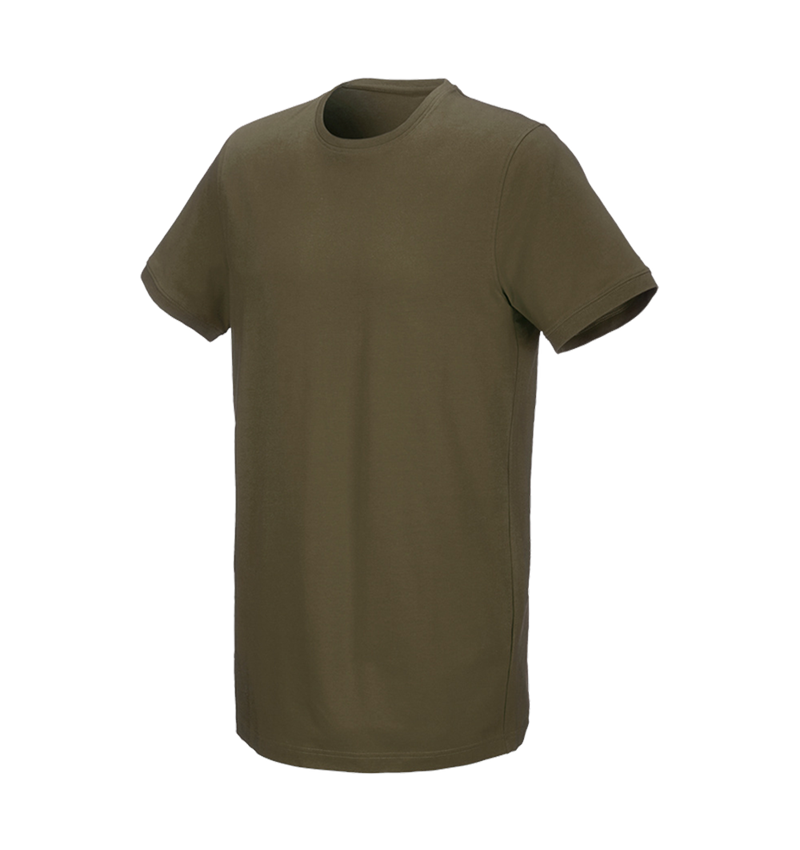 Tričká, pulóvre a košele: Tričko e.s. cotton stretch, long fit + bahenná zelená 2