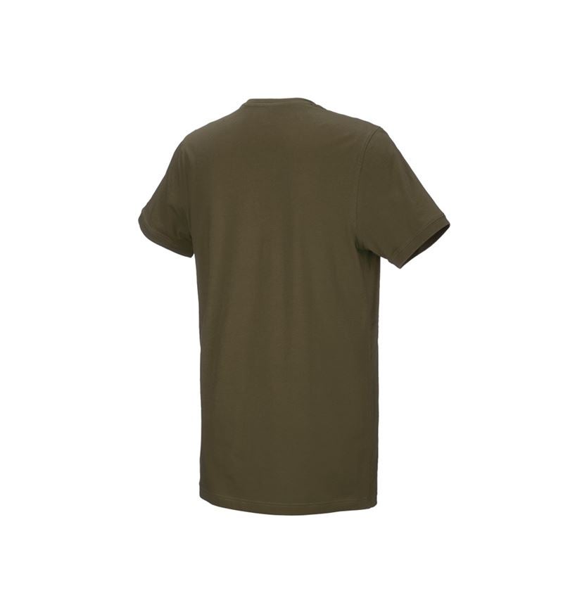 Tričká, pulóvre a košele: Tričko e.s. cotton stretch, long fit + bahenná zelená 3