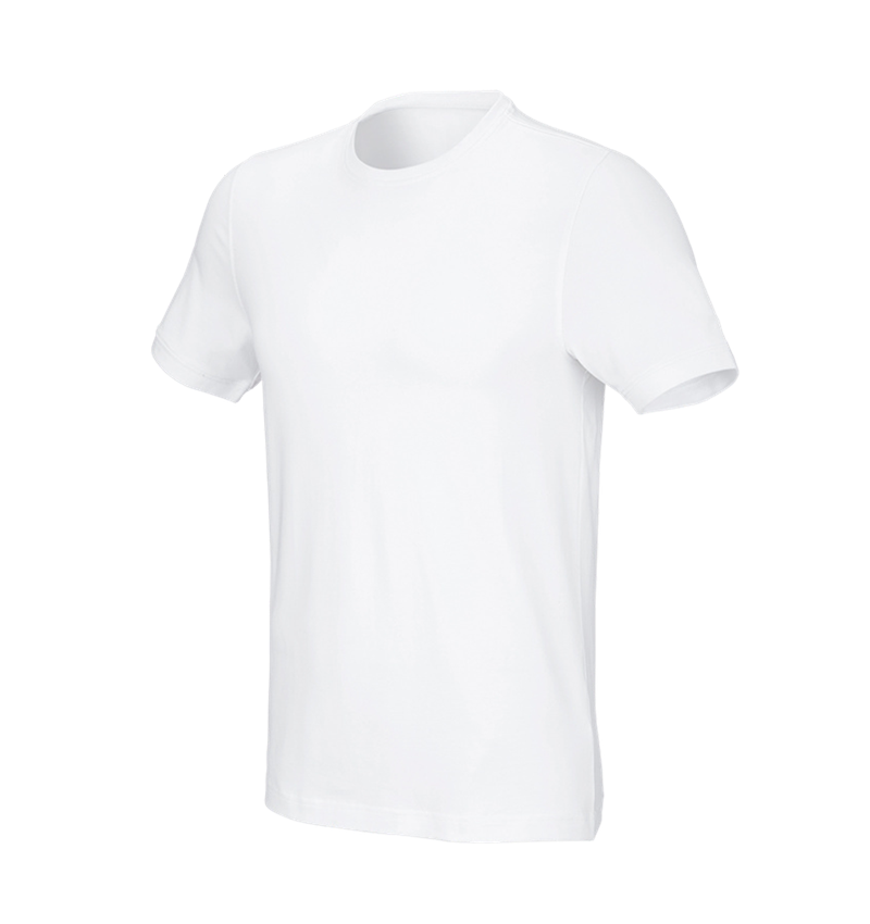Tričká, pulóvre a košele: Tričko e.s. cotton stretch, slim fit + biela 2