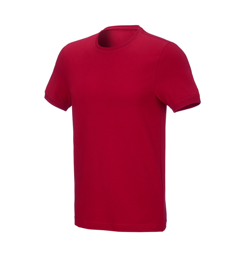 Tričká, pulóvre a košele: Tričko e.s. cotton stretch, slim fit + ohnivá červená 2