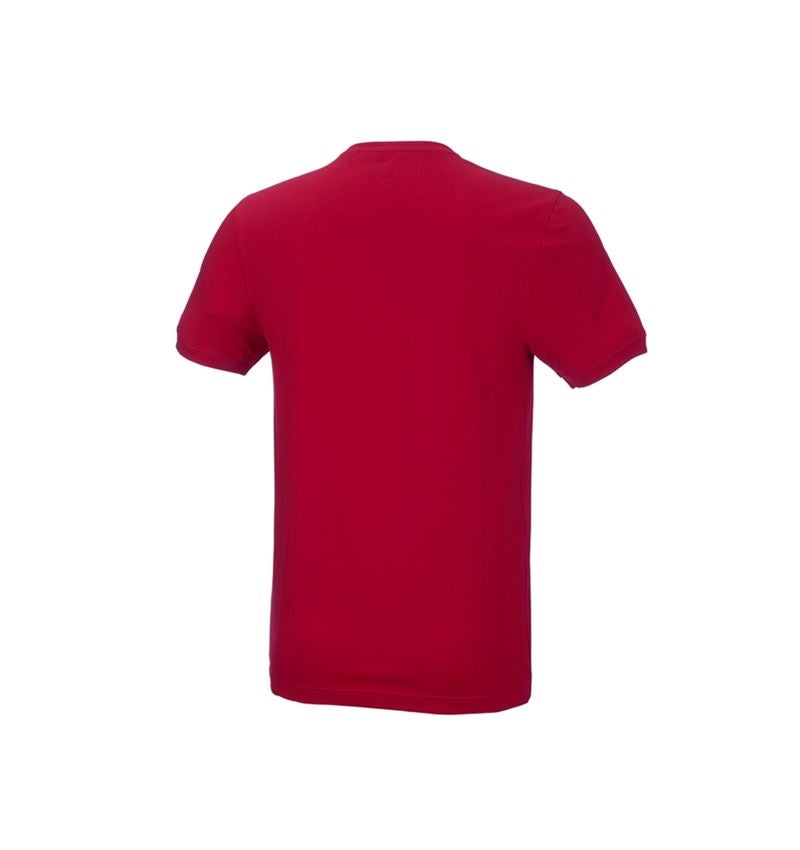 Tričká, pulóvre a košele: Tričko e.s. cotton stretch, slim fit + ohnivá červená 3