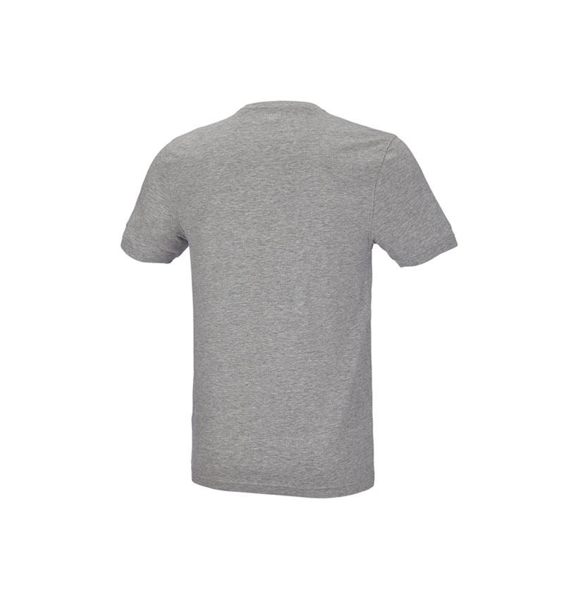 Tričká, pulóvre a košele: Tričko e.s. cotton stretch, slim fit + sivá melírovaná 3