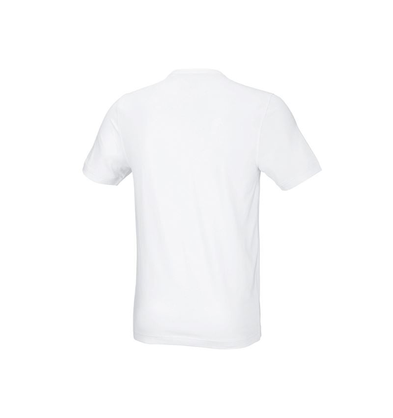 Tričká, pulóvre a košele: Tričko e.s. cotton stretch, slim fit + biela 3