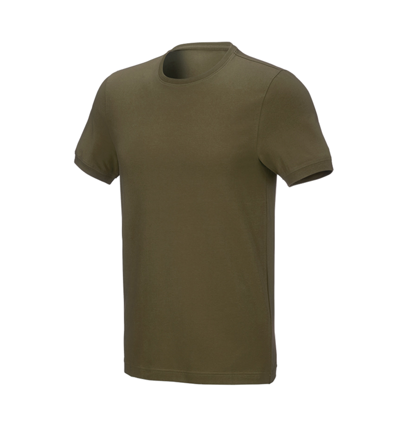 Tričká, pulóvre a košele: Tričko e.s. cotton stretch, slim fit + bahenná zelená 2